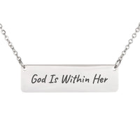 Load image into Gallery viewer, God Is Within Her Necklace - Women's Religious Jewelry for Wife, Psalm 46:5

