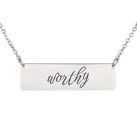 Load image into Gallery viewer, Worthy Necklace - Encouragement Christian Gift for Daughter
