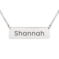 Load image into Gallery viewer, Shannah Necklace – Custom Name Horizontal Bar Necklace for Women
