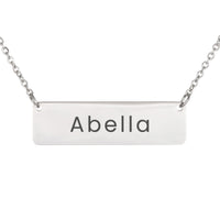 Load image into Gallery viewer, Abella Necklace – Custom Name Horizontal Bar Necklace for Women
