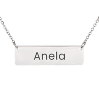 Load image into Gallery viewer, Anela Necklace – Personalized Horizontal Bar Necklace for Women
