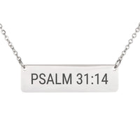 Load image into Gallery viewer, Psalm 31:14 Necklace - Trust Christian Jewelry, Confirmation Gift
