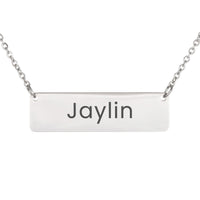 Load image into Gallery viewer, Jaylin Necklace – Personalized Name Chain - Custom Horizontal Bar Necklace for Women
