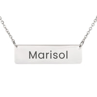 Load image into Gallery viewer, Marisol Necklace – Custom Name Horizontal Bar Necklace for Women
