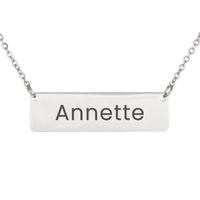 Load image into Gallery viewer, Annette Necklace – Custom Name Horizontal Bar Necklace for Women
