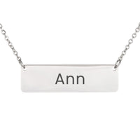 Load image into Gallery viewer, Ann Necklace – Custom Name Horizontal Bar Necklace for Women
