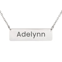 Load image into Gallery viewer, Adelynn Necklace – Custom Name Horizontal Bar Necklace for Women
