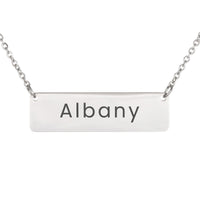 Load image into Gallery viewer, Albany Necklace – Custom Name Horizontal Bar Necklace for Women
