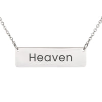 Load image into Gallery viewer, Heaven Necklace – Personalized Name Chain - Custom Horizontal Bar Necklace for Women
