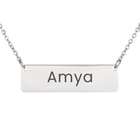 Load image into Gallery viewer, Amya Necklace – Custom Name Horizontal Bar Necklace for Women
