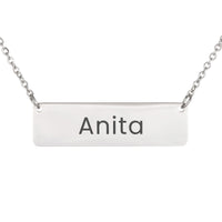 Load image into Gallery viewer, Anita Necklace – Personalized Horizontal Bar Necklace for Women
