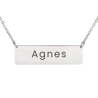 Load image into Gallery viewer, Agnes Necklace – Personalized Horizontal Bar Necklace for Women
