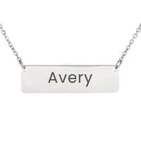 Load image into Gallery viewer, Avery Necklace – Personalized Horizontal Bar Necklace for Women
