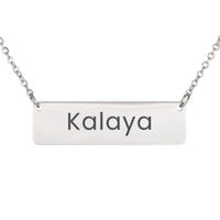 Load image into Gallery viewer, Kalaya Necklace – Personalized Name Chain - Custom Horizontal Bar Necklace for Women
