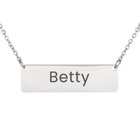 Load image into Gallery viewer, Betty Necklace – Personalized Horizontal Bar Necklace for Women
