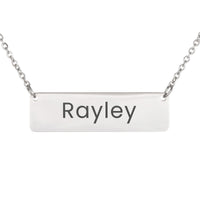 Load image into Gallery viewer, Rayley Necklace – Personalized Name Chain - Custom Horizontal Bar Necklace for Women
