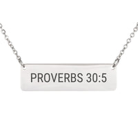 Load image into Gallery viewer, Proverbs 30:5 Necklace - First Responder Gift, Dainty Protection Christian Jewelry
