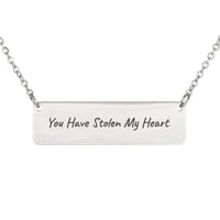 Load image into Gallery viewer, You Have Stolen My Heart Necklace, Song of Solomon 4_9 Wedding Scripture Jewelry for Bride
