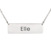 Load image into Gallery viewer, Elle Necklace – Custom Name Horizontal Bar Necklace for Women
