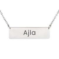 Load image into Gallery viewer, Ajla Necklace – Custom Name Horizontal Bar Necklace for Women
