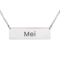 Load image into Gallery viewer, Mei Necklace – Custom Name Horizontal Bar Necklace for Women
