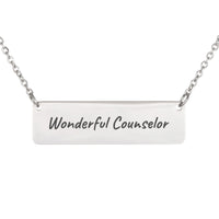 Load image into Gallery viewer, Wonderful Counselor Necklace, Faith Bible Scripture Jewelry Isaiah 9:6 - Christian Gift
