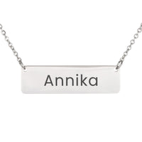 Load image into Gallery viewer, Annika Necklace – Custom Name Horizontal Bar Necklace for Women
