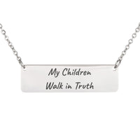 Load image into Gallery viewer, My Children Walk in Truth Necklace - Adoption Gift, 3 John 1:4 Christian Jewelry
