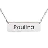 Load image into Gallery viewer, Paulina Necklace – Custom Name Horizontal Bar Necklace for Women
