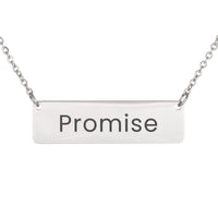 Load image into Gallery viewer, Promise Necklace – Custom Name Horizontal Bar Necklace for Women
