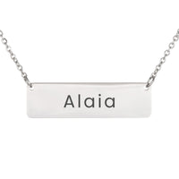 Load image into Gallery viewer, Alaia Necklace – Personalized Horizontal Bar Necklace for Women
