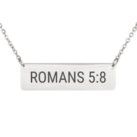 Load image into Gallery viewer, Romans 5:8 Necklace - Love Religious Gift for Wife
