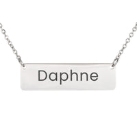 Load image into Gallery viewer, Daphne Necklace – Personalized Name Chain - Custom Horizontal Bar Necklace for Women

