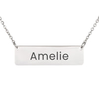 Load image into Gallery viewer, Amelie Necklace – Custom Name Horizontal Bar Necklace for Women
