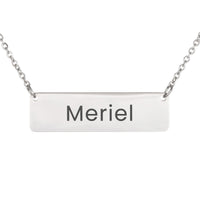 Load image into Gallery viewer, Meriel Necklace – Personalized Name Chain - Custom Horizontal Bar Necklace for Women
