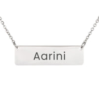 Load image into Gallery viewer, Aarini Necklace – Custom Name Horizontal Bar Necklace for Women
