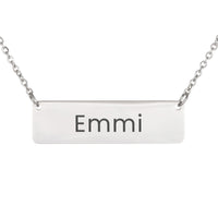 Load image into Gallery viewer, Emmi Necklace – Custom Name Horizontal Bar Necklace for Women
