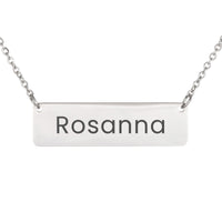 Load image into Gallery viewer, Rosanna Necklace – Custom Name Horizontal Bar Necklace for Women
