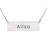 Load image into Gallery viewer, Ailsa Necklace – Personalized Horizontal Bar Necklace for Women
