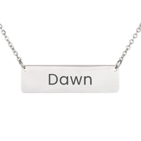 Load image into Gallery viewer, Dawn Necklace – Custom Name Horizontal Bar Necklace for Women
