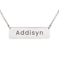 Load image into Gallery viewer, Addisyn Necklace – Custom Name Horizontal Bar Necklace for Women
