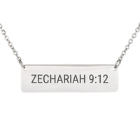 Load image into Gallery viewer, Zechariah 9:12 Necklace - Dainty Hope Bible Jewelry for Women
