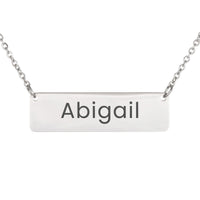 Load image into Gallery viewer, Abigail Necklace – Custom Name Horizontal Bar Necklace for Women
