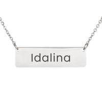 Load image into Gallery viewer, Idalina Necklace – Custom Name Horizontal Bar Necklace for Women
