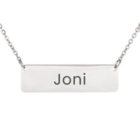 Load image into Gallery viewer, Joni Necklace – Custom Name Horizontal Bar Necklace for Women
