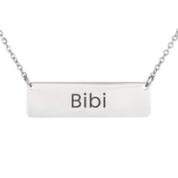 Load image into Gallery viewer, Bibi Necklace – Custom Name Horizontal Bar Necklace for Women
