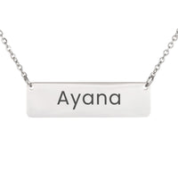 Load image into Gallery viewer, Ayana Necklace – Personalized Horizontal Bar Necklace for Women
