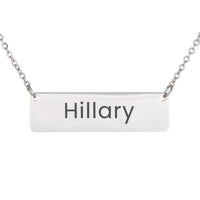 Load image into Gallery viewer, Hillary Necklace – Custom Name Horizontal Bar Necklace for Women
