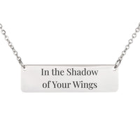 Load image into Gallery viewer, In the Shadow of Your Wings Necklace - Protection Scripture Jewelry, Psalm 63:7 Military Wife Gift
