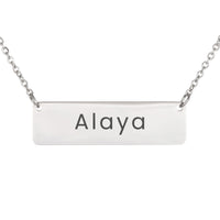 Load image into Gallery viewer, Alaya Necklace – Personalized Horizontal Bar Necklace for Women
